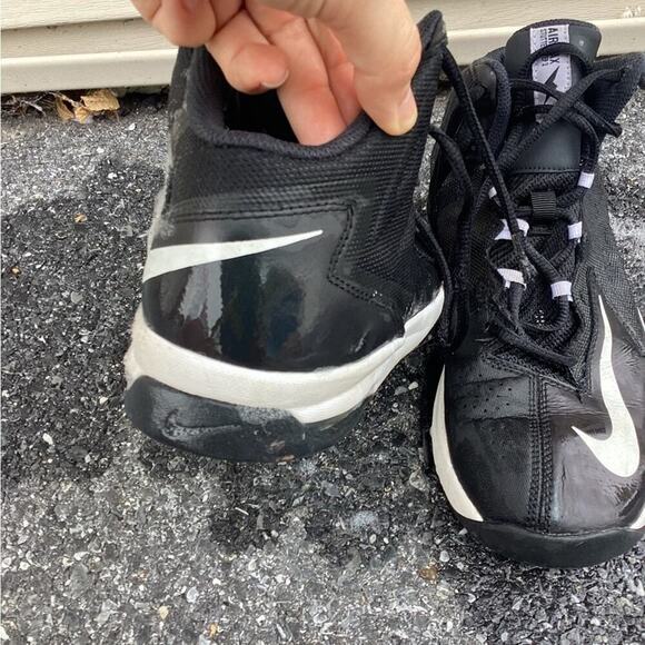 ~Nike Air Max Stutter Step 2 Basketball Shoes Size Y7 black w white - Picture 4 of 6